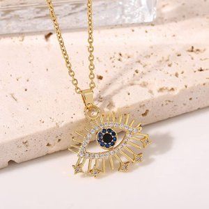 Gold Necklace for Women Evil Eye Neckla